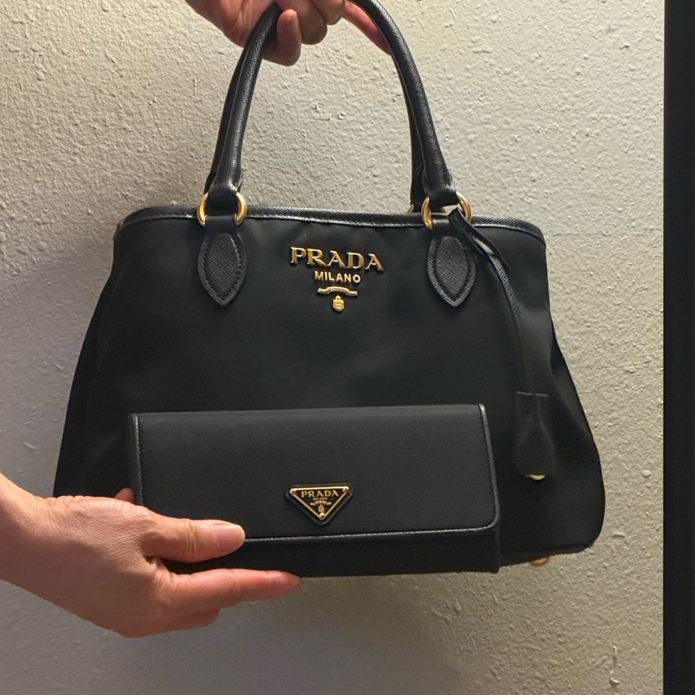 Prada Nylon Bag and Wallet